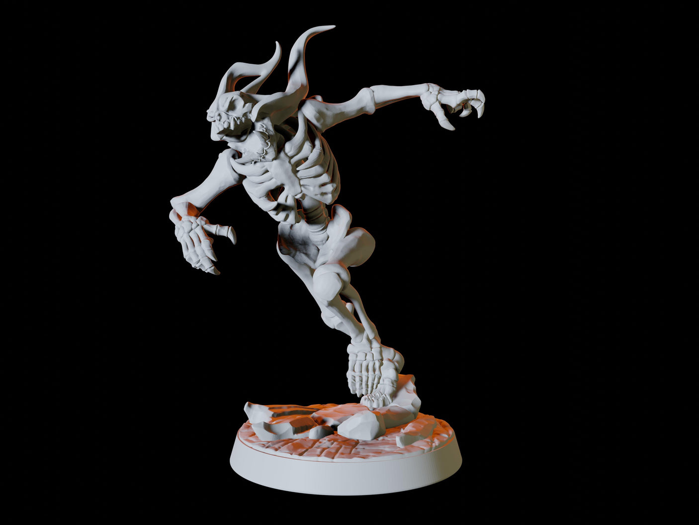 Orc Skeletons Miniature for Dungeons and Dragons, Pathfinder or other TTRPGs
