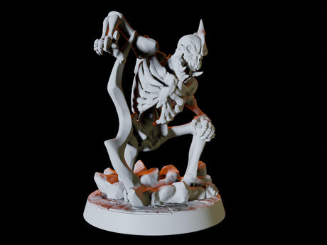Orc Skeletons Miniature for Dungeons and Dragons, Pathfinder or other TTRPGs