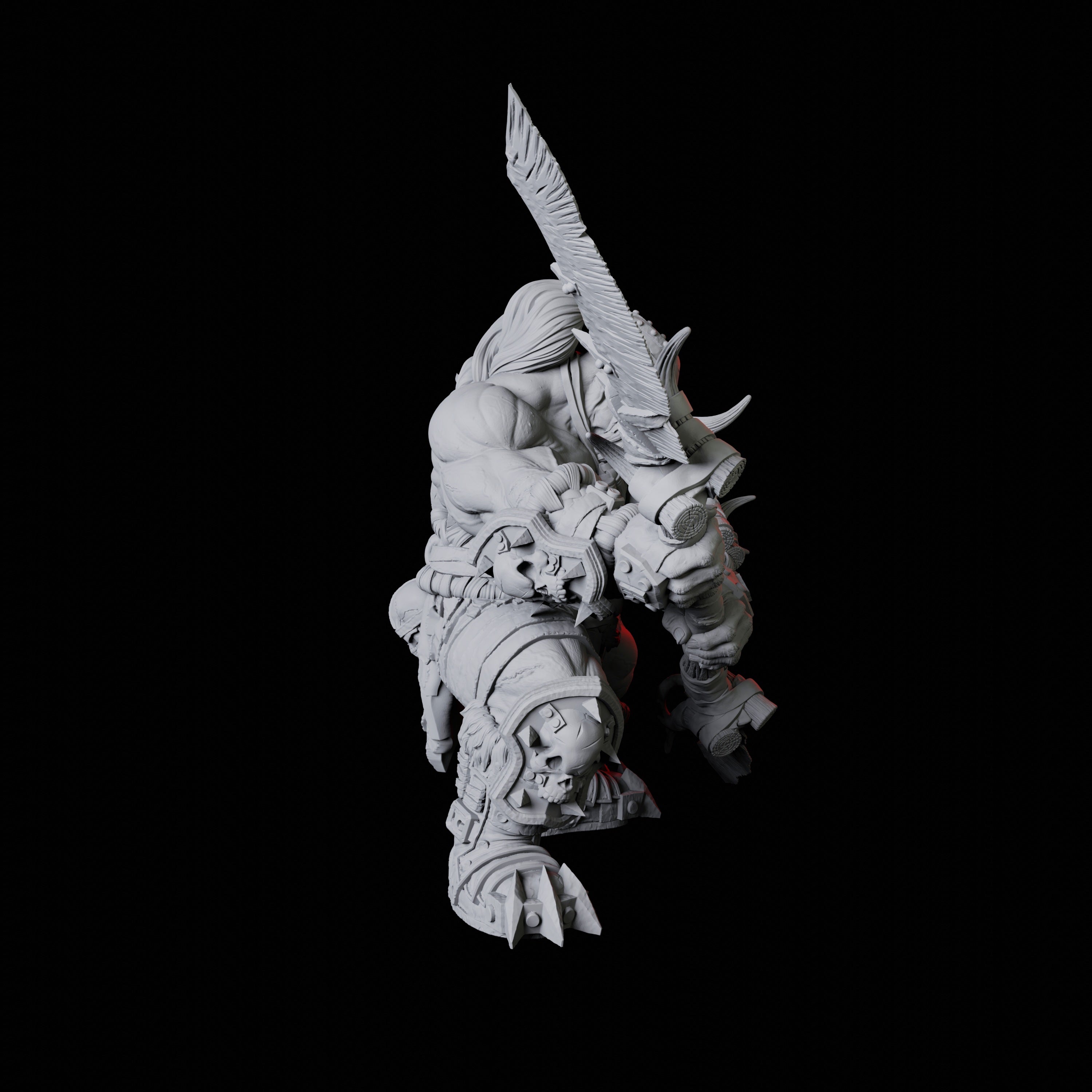 Orc Warrior F Miniature for Dungeons and Dragons