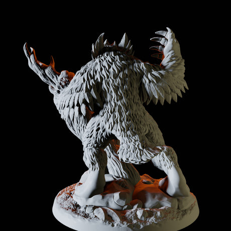 Owlbear on a branch Miniature for Dungeons and Dragons, Pathfinder or other TTRPGs