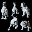 Pack of Dogs Miniature for Dungeons and Dragons, Pathfinder or other TTRPGs