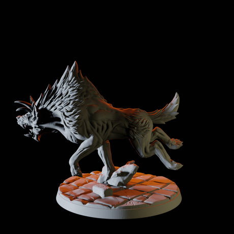 Pack of Hyenas Miniature for Dungeons and Dragons, Pathfinder or other TTRPGs