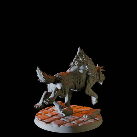 Pack of Hyenas Miniature for Dungeons and Dragons, Pathfinder or other TTRPGs