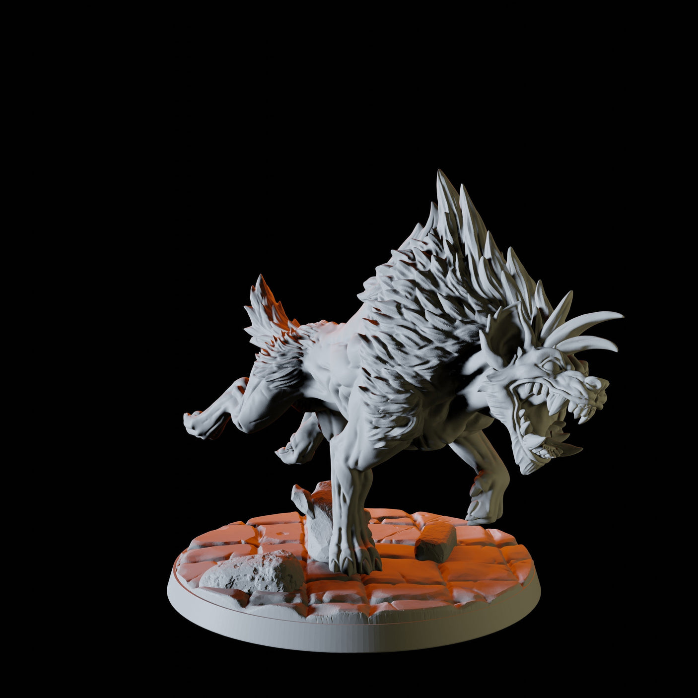 Pack of Hyenas Miniature for Dungeons and Dragons, Pathfinder or other TTRPGs