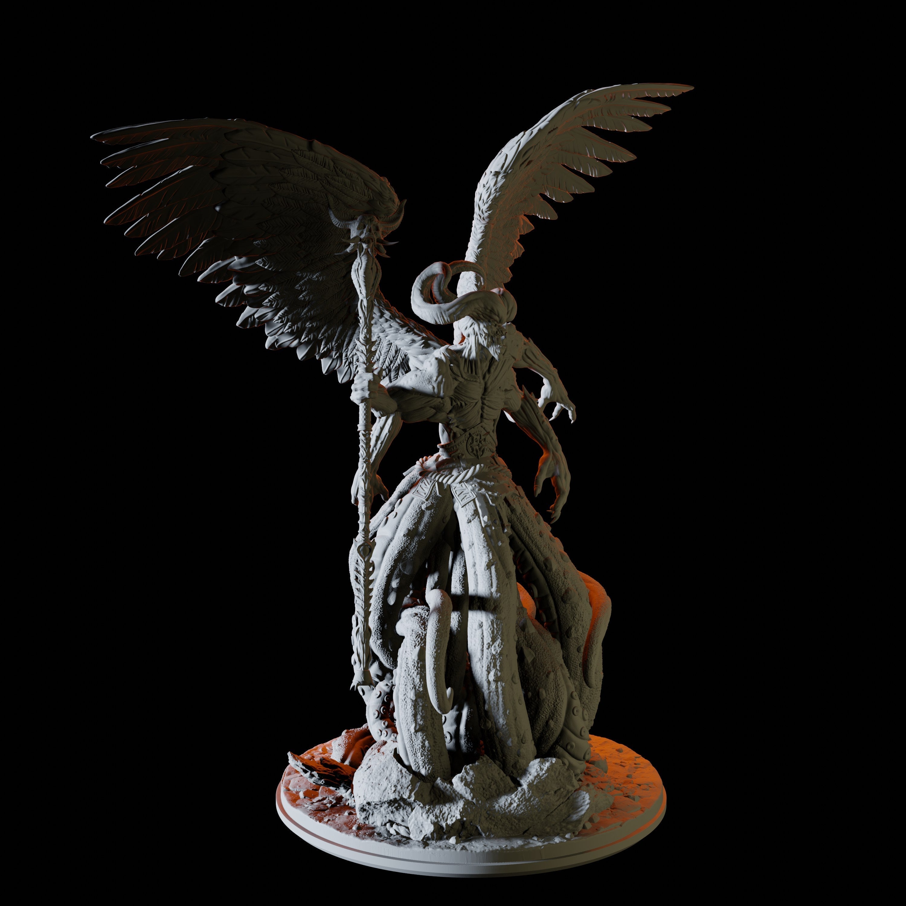 Pazuzu Demon Lord Miniature for Dungeons and Dragons - Myth Forged