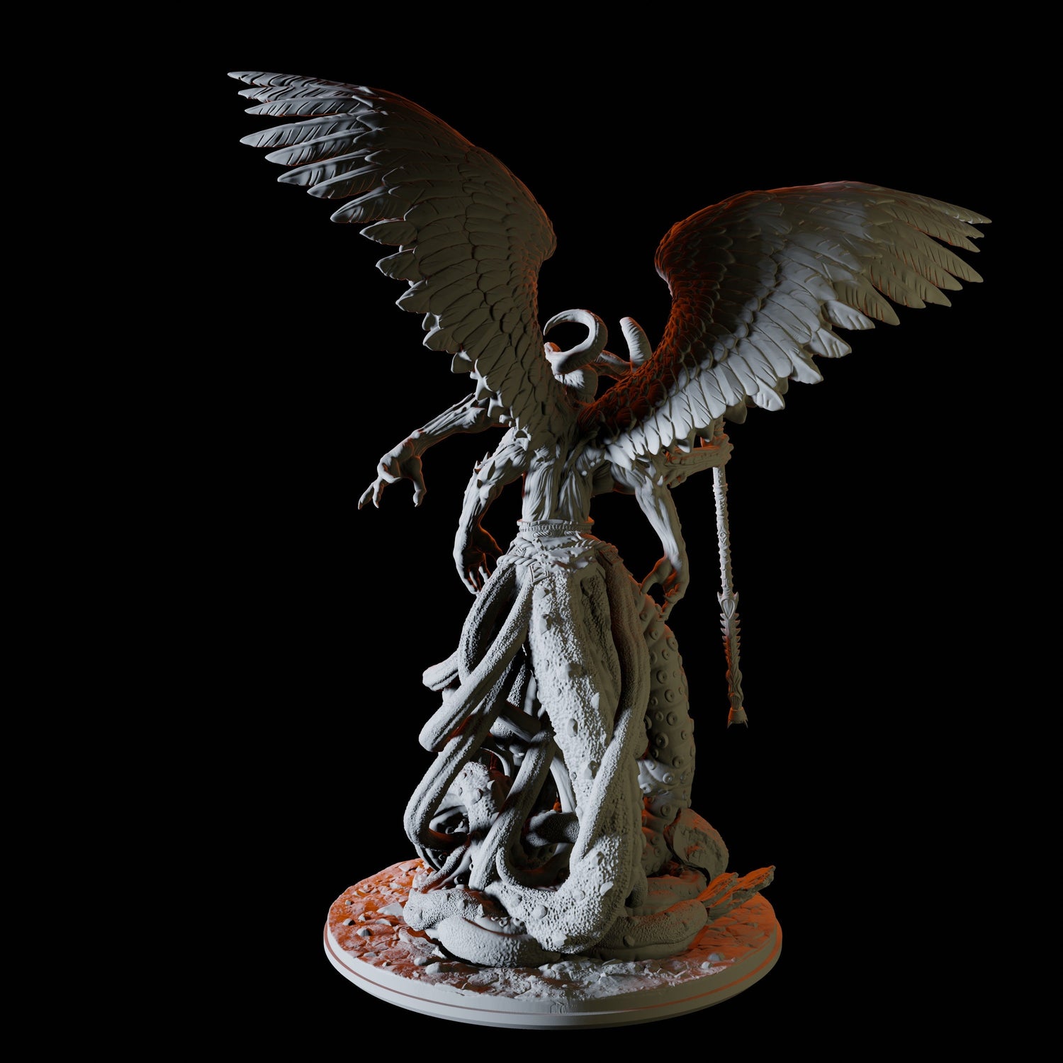 Pazuzu, Demon Lord Miniature for Dungeons and Dragons, Pathfinder or other TTRPGs