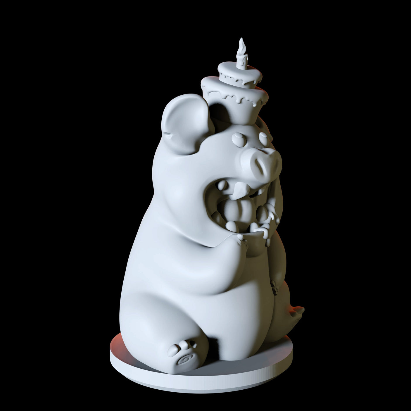 Pig Familiar Miniature for Dungeons and Dragons, Pathfinder or other TTRPGs