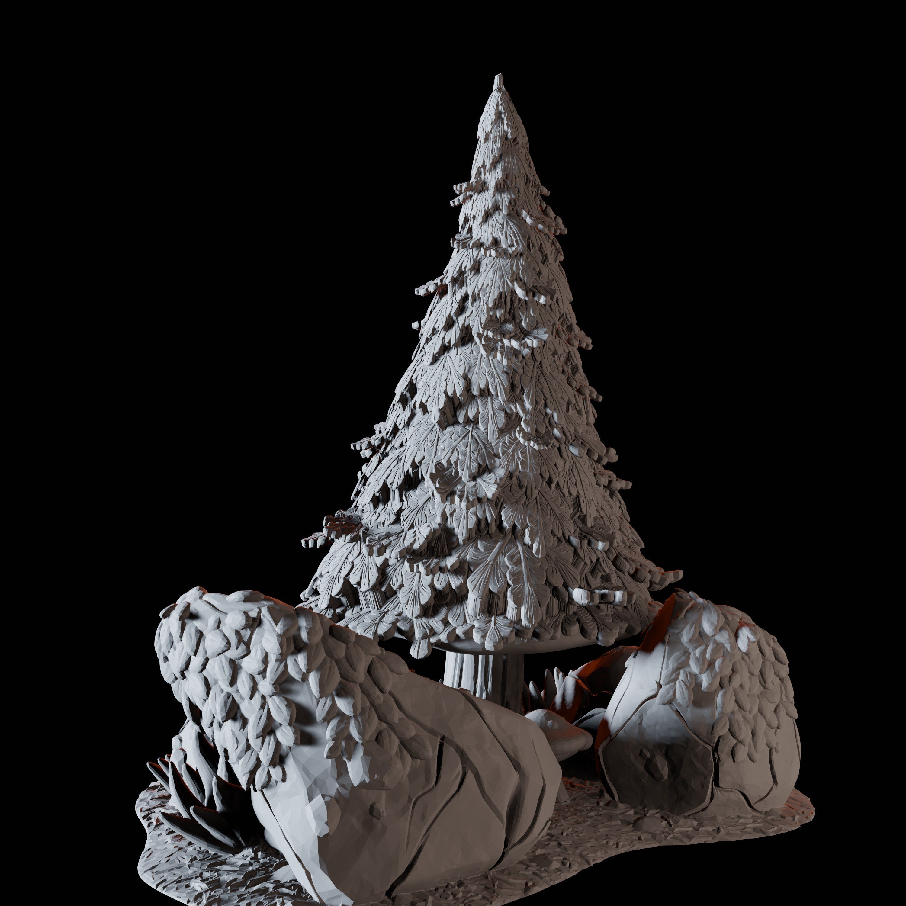 Pine Tree A - Forest Scatter Terrain Miniature for Dungeons and Dragons - Myth Forged