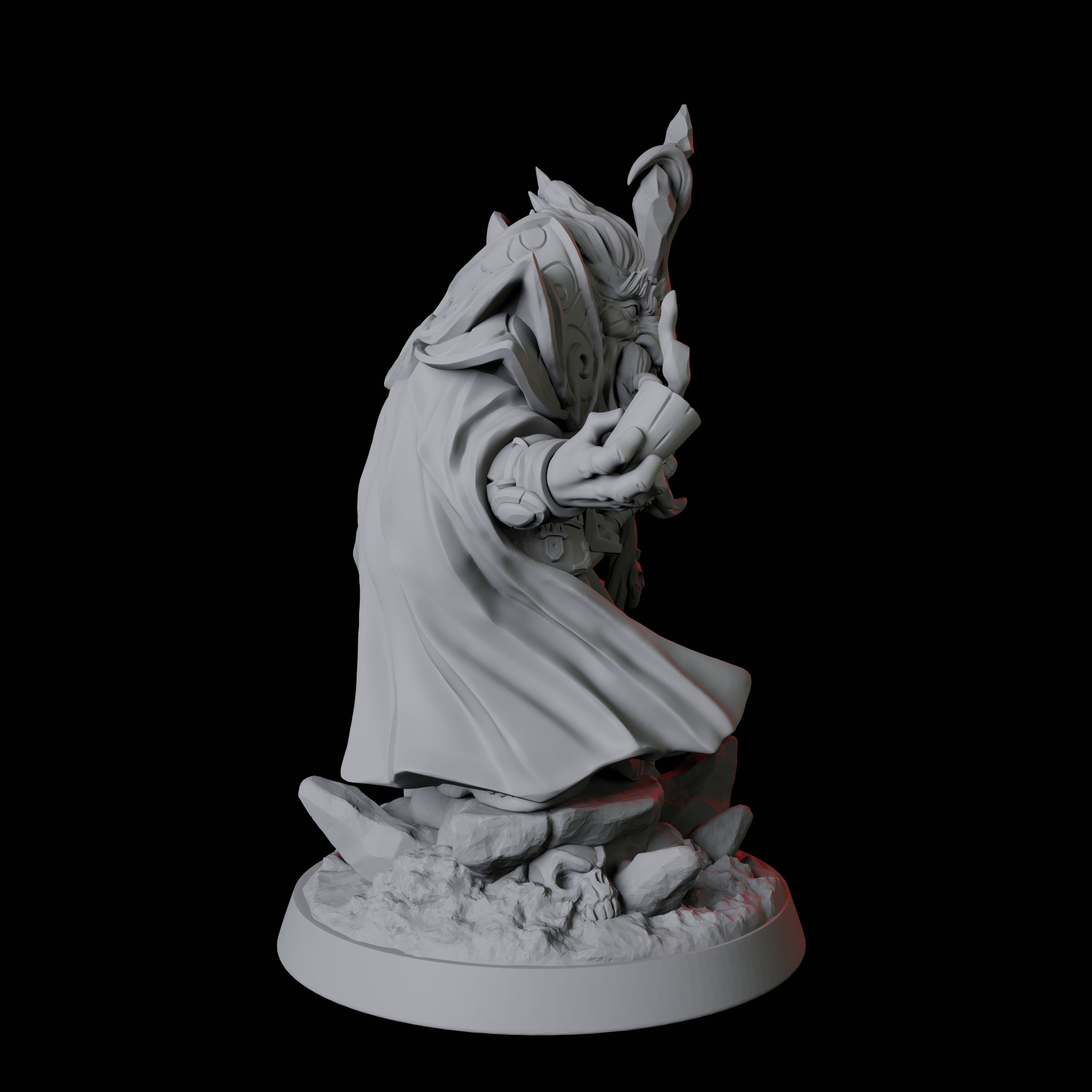 Pipe Smoking Dwarf Wizard Miniature for Dungeons and Dragons, Pathfinder or other TTRPGs