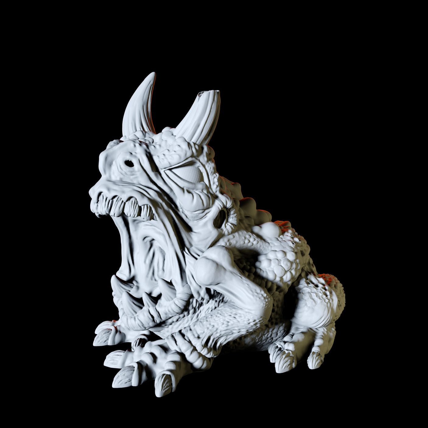 Plague Hezrou Miniature for Dungeons and Dragons, Pathfinder or other TTRPGs
