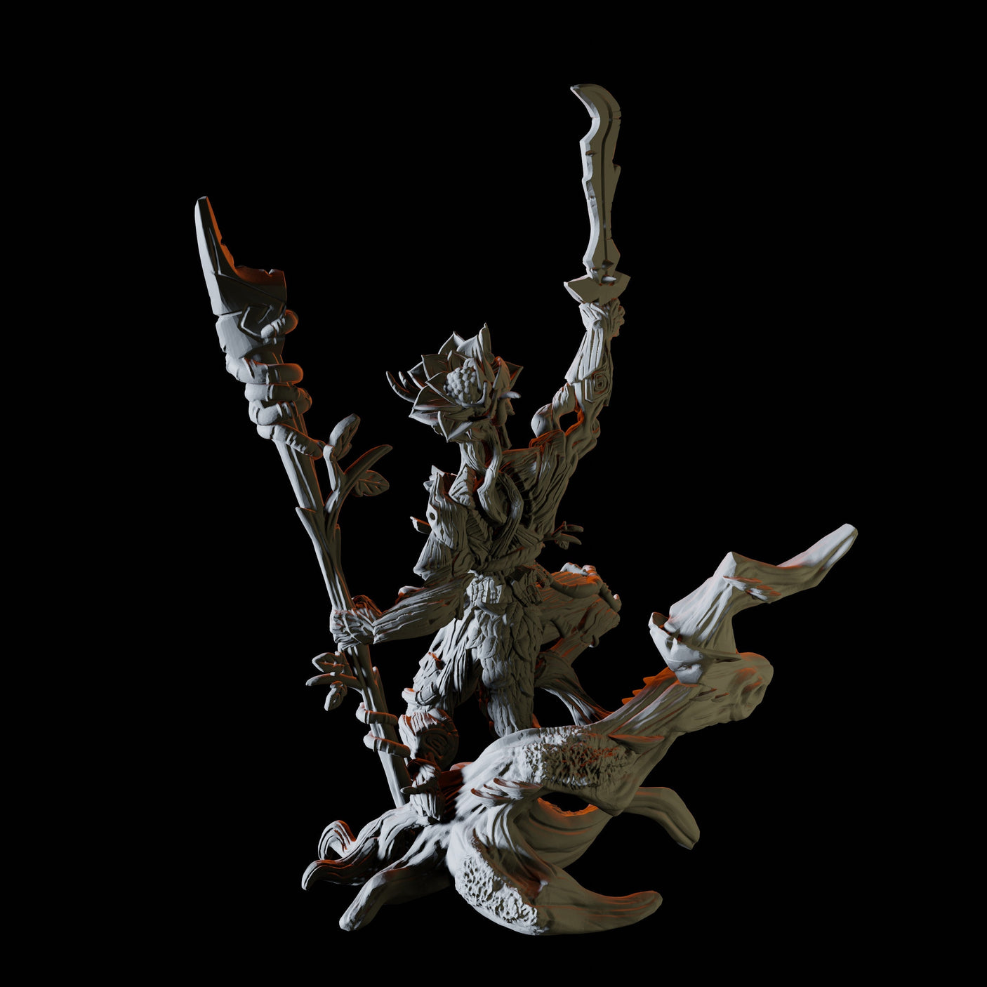 Plant Knight Miniature for Dungeons and Dragons, Pathfinder or other TTRPGs
