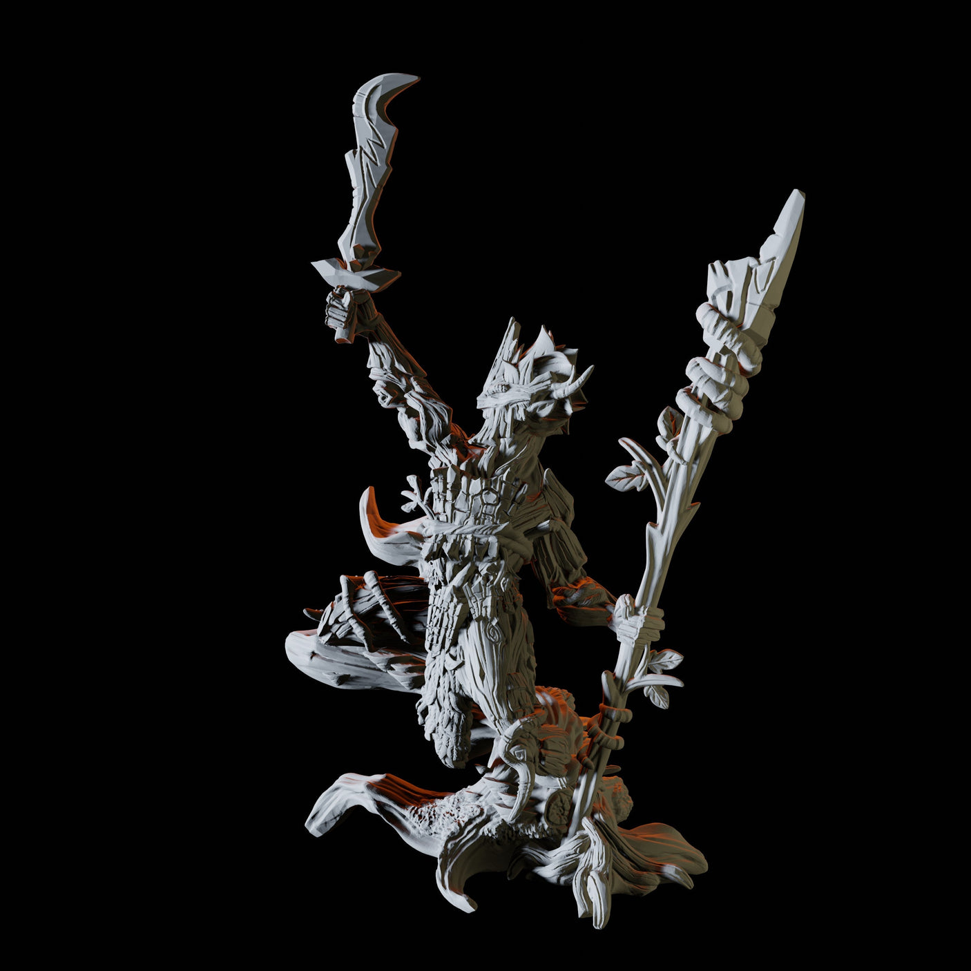 Plant Knight Miniature for Dungeons and Dragons, Pathfinder or other TTRPGs