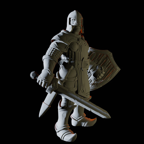 Proud Knight Miniature for Dungeons and Dragons, Pathfinder or other TTRPGs