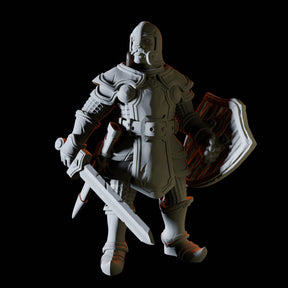 Proud Knight Miniature for Dungeons and Dragons, Pathfinder or other TTRPGs