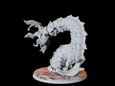 Purple Worm Miniature for Dungeons and Dragons, Pathfinder or other TTRPGs