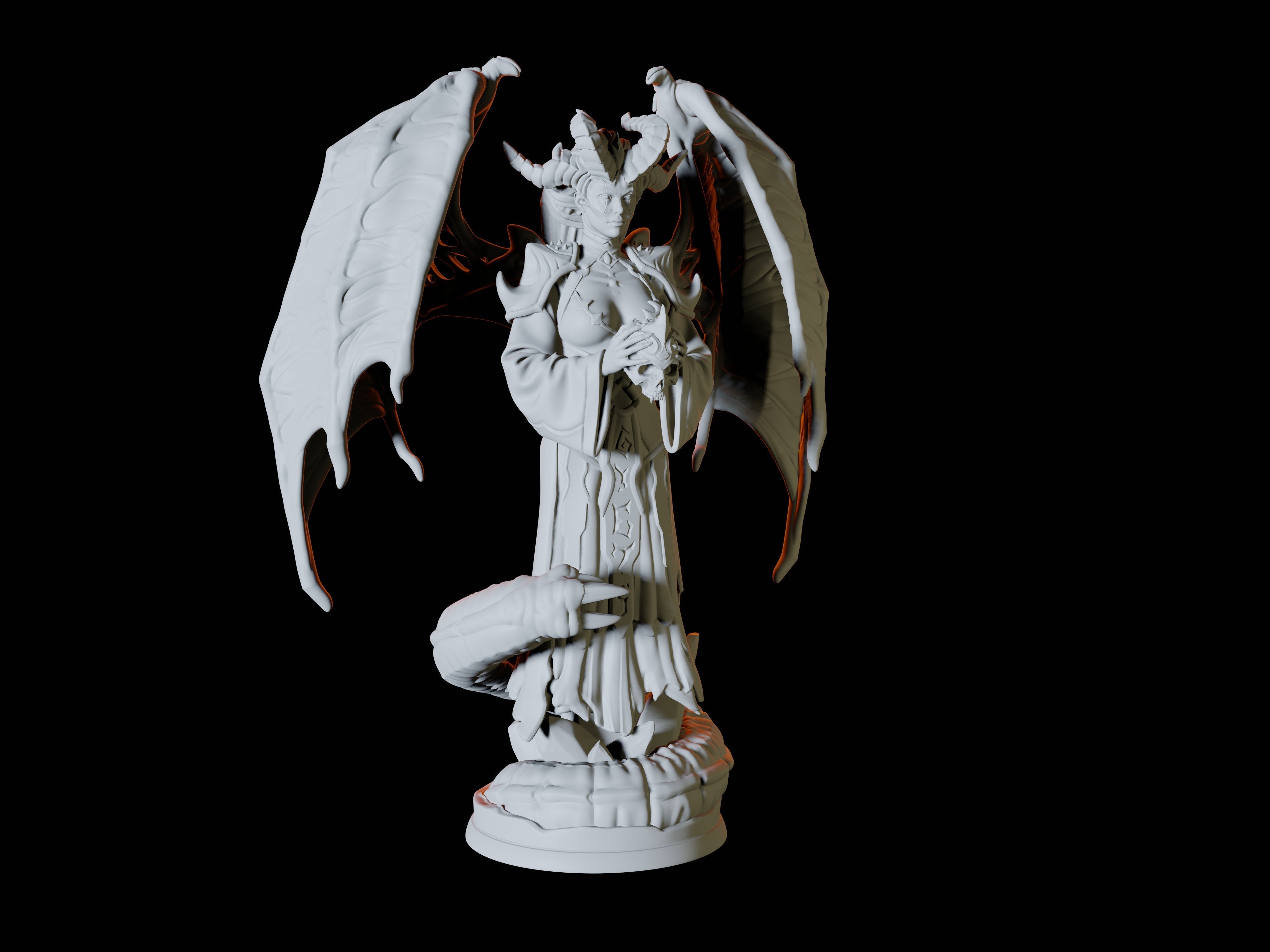 Raven Queen Miniature for Dungeons and Dragons - Myth Forged