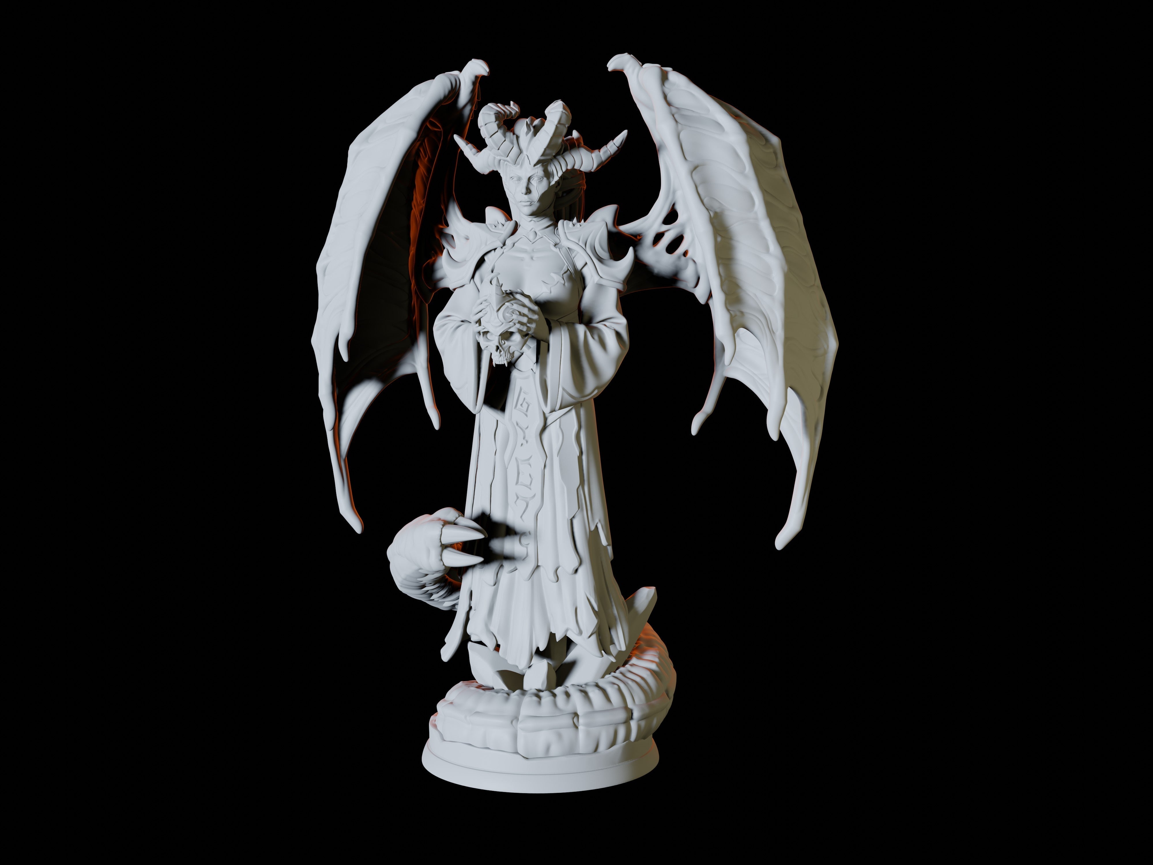 Raven Queen Miniature for Dungeons and Dragons - Myth Forged