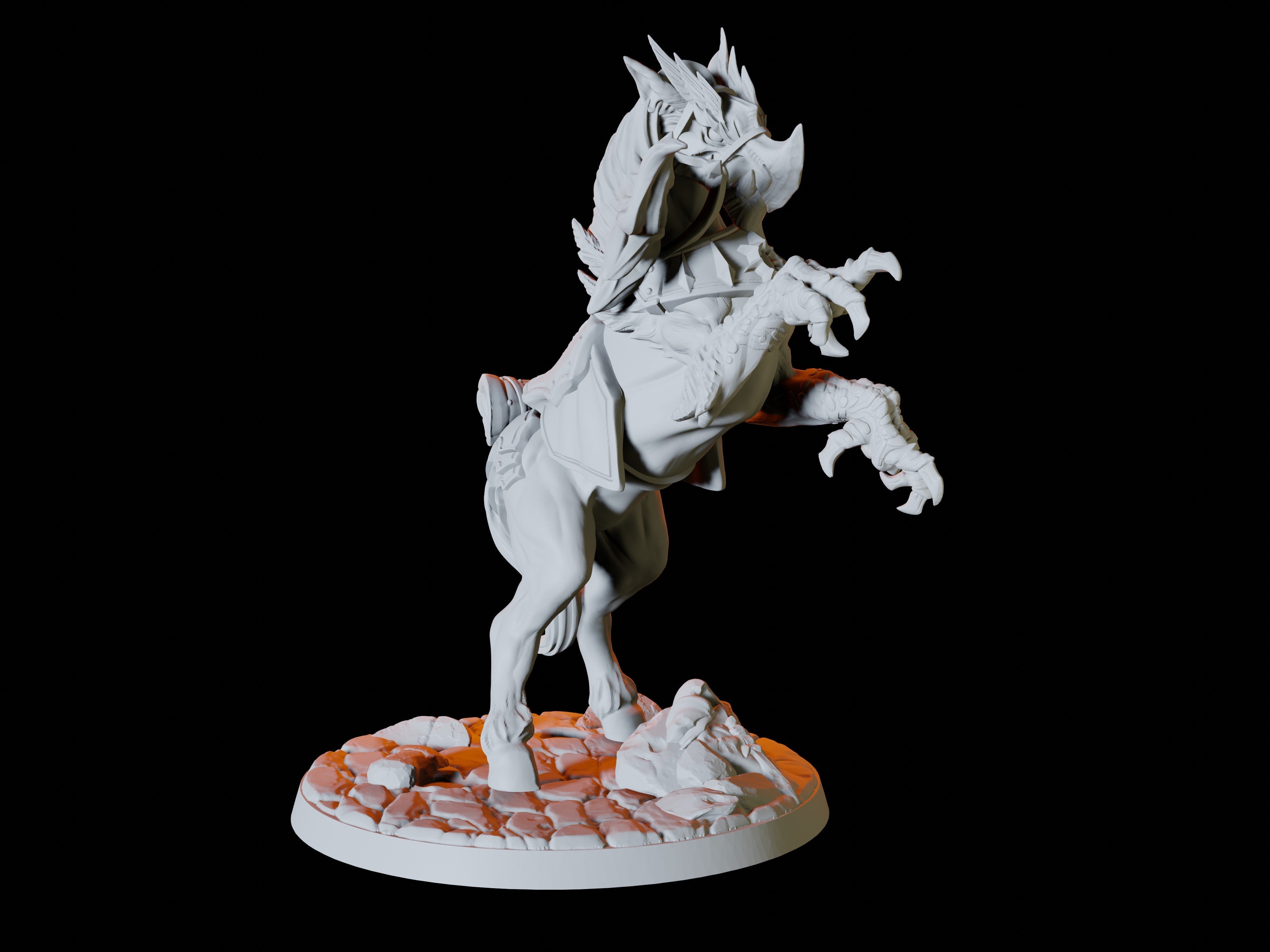 Rearing Griffon Miniature for Dungeons and Dragons - Myth Forged
