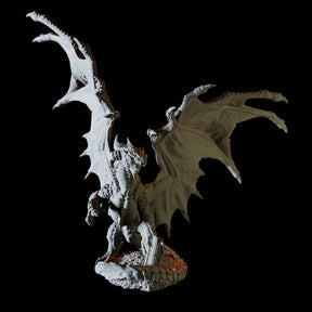 Rearing Red Dragon Miniature for Dungeons and Dragons, Pathfinder or other TTRPGs