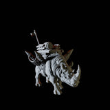 Rhino Caravan Miniature for Dungeons and Dragons, Pathfinder or other TTRPGs