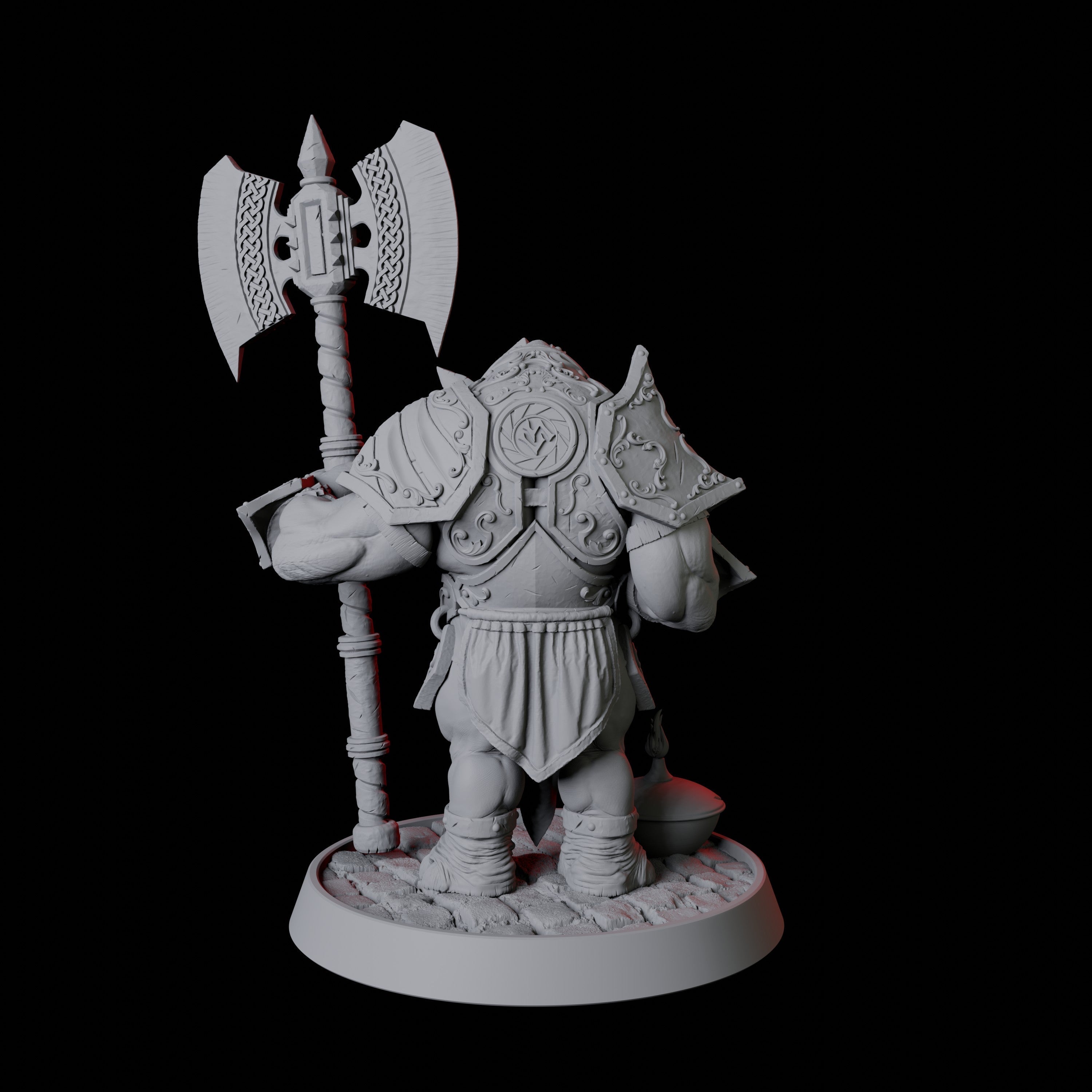 Rhino Folk Palace Guard Miniature for Dungeons and Dragons