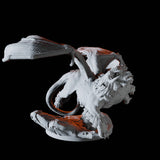 Roaring Chimera Miniature for Dungeons and Dragons, Pathfinder or other TTRPGs