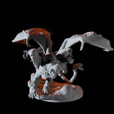 Roaring Chimera Miniature for Dungeons and Dragons, Pathfinder or other TTRPGs