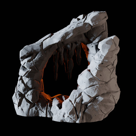 Rock Archway Miniature for Dungeons and Dragons, Pathfinder or other TTRPGs