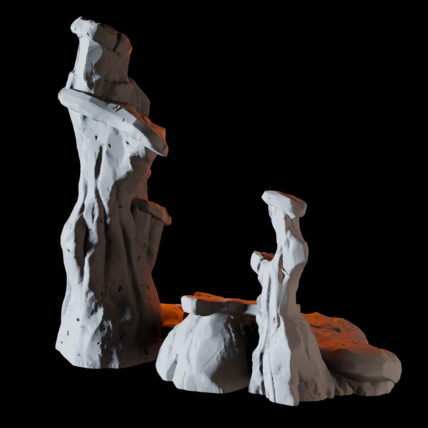 Rock Column Miniature for Dungeons and Dragons, Pathfinder or other TTRPGs