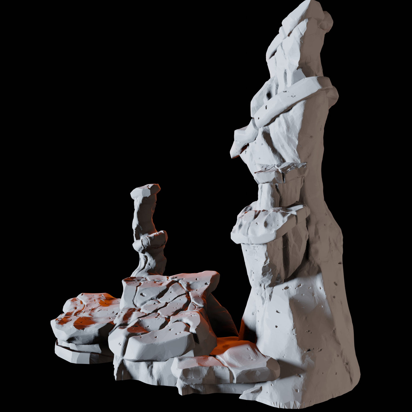 Rock Column Miniature for Dungeons and Dragons, Pathfinder or other TTRPGs