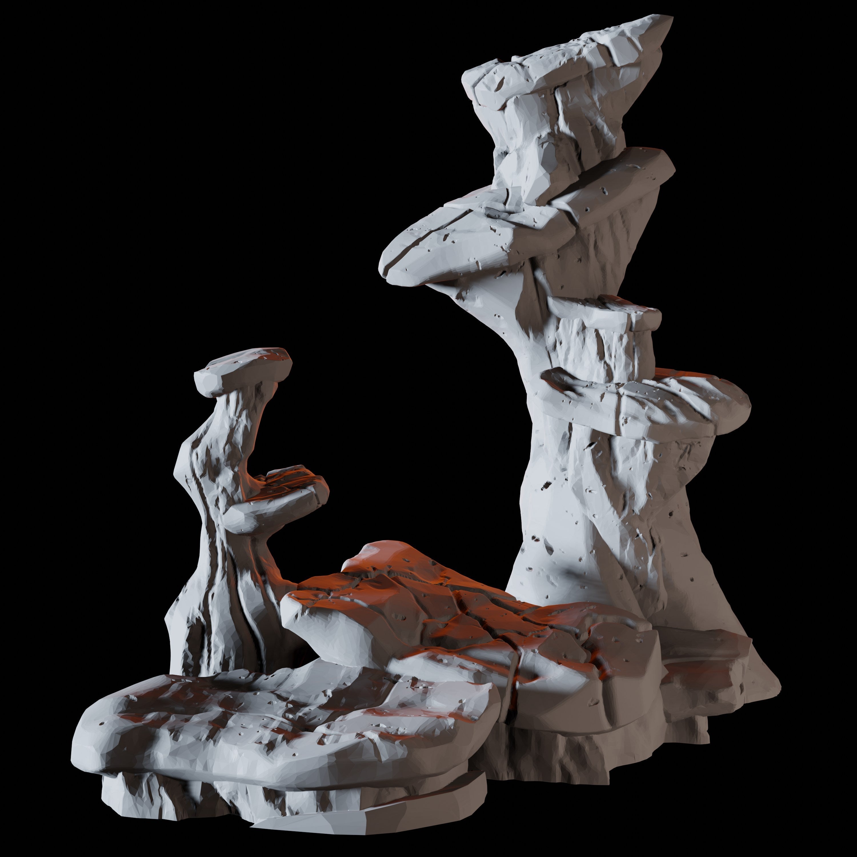 Rock Column - Cave Scatter Terrain Miniature for Dungeons and Dragons - Myth Forged
