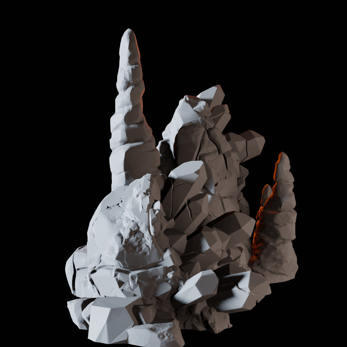 Rock Crystals Miniature for Dungeons and Dragons, Pathfinder or other TTRPGs