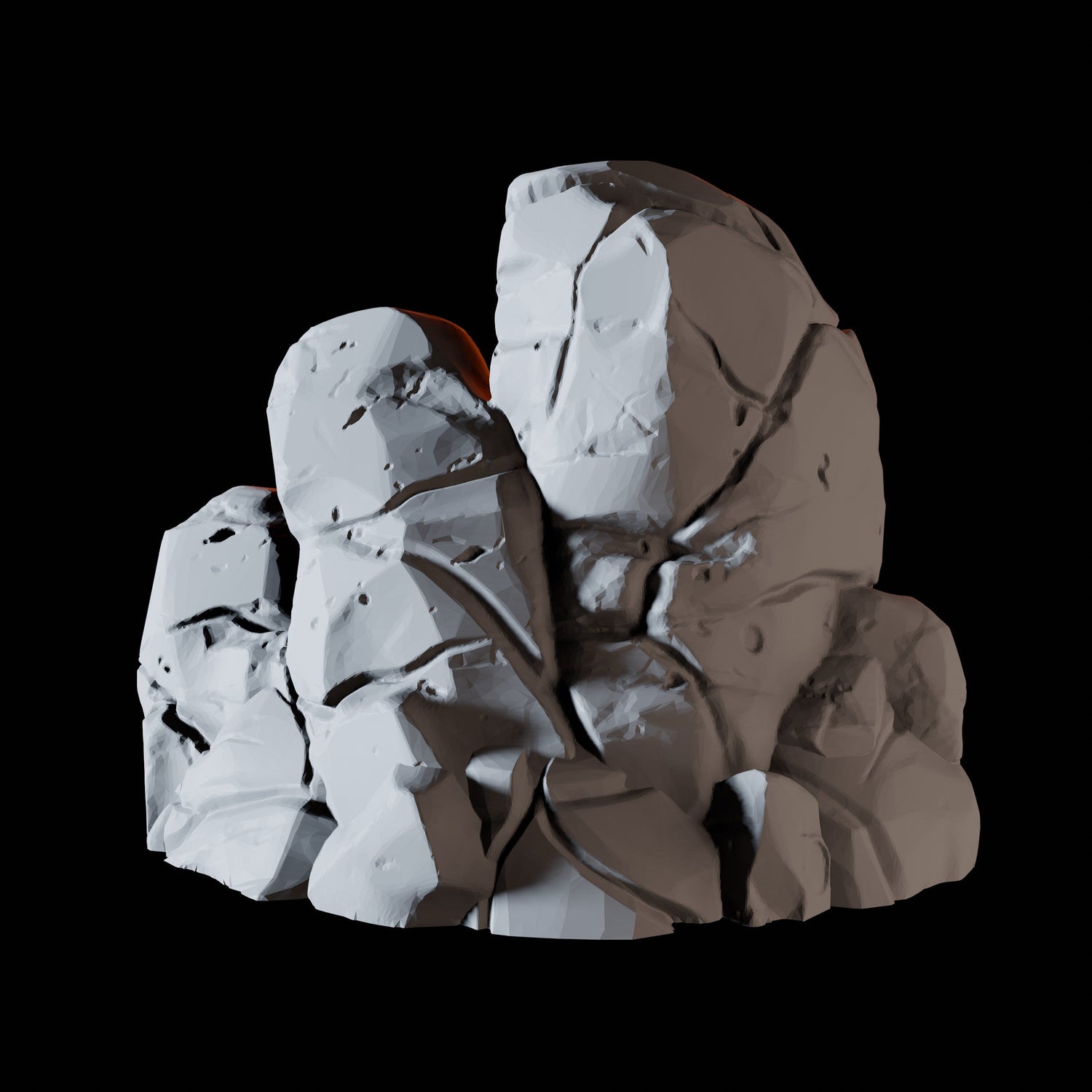 Rock Formation A Miniature for Dungeons and Dragons, Pathfinder or other TTRPGs