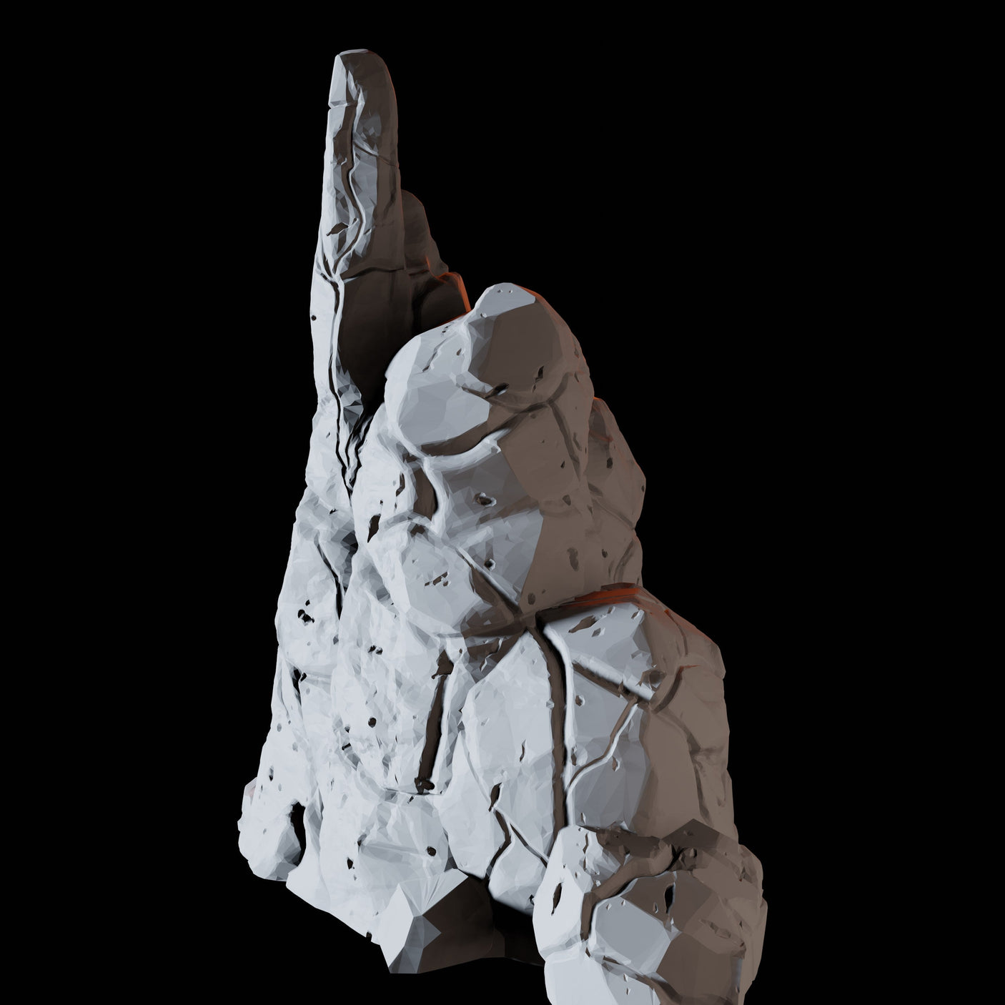 Rock Formation B Miniature for Dungeons and Dragons, Pathfinder or other TTRPGs