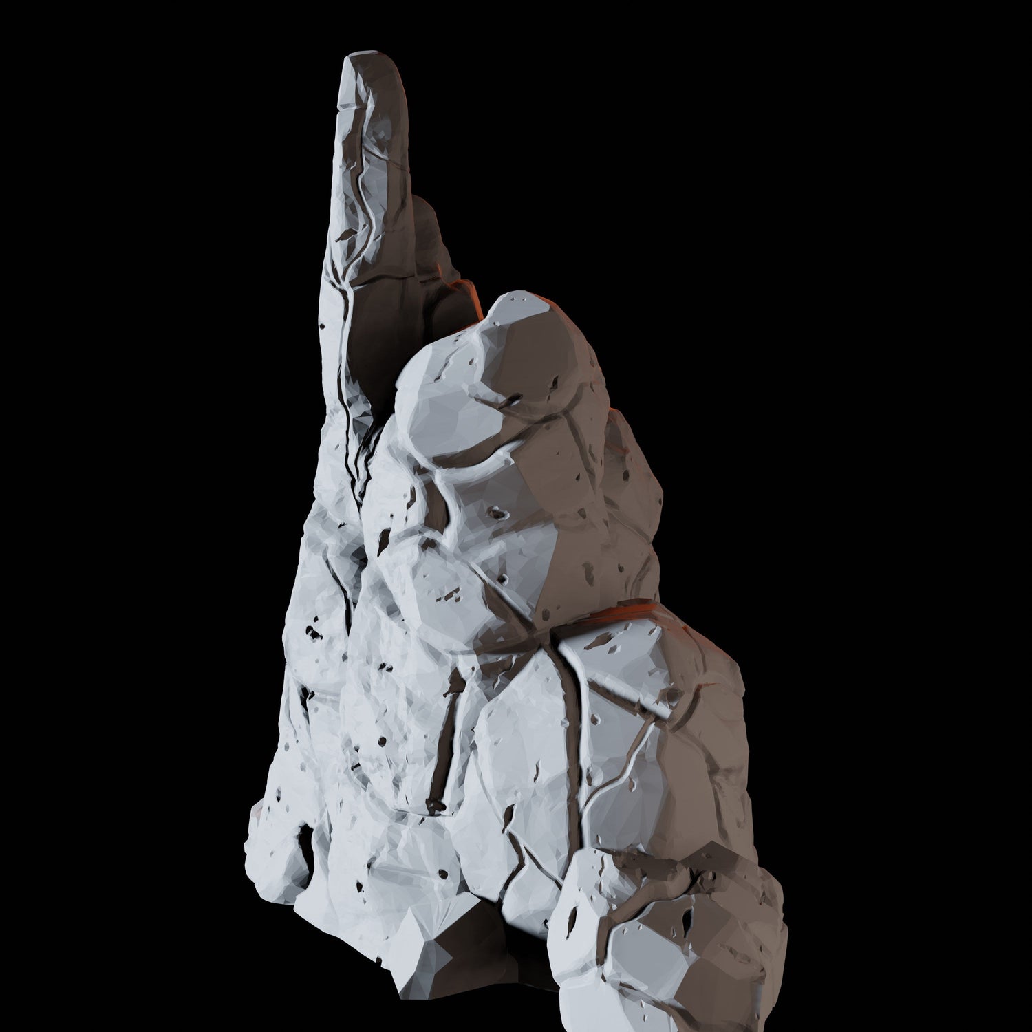 Rock Formation B Miniature for Dungeons and Dragons, Pathfinder or other TTRPGs
