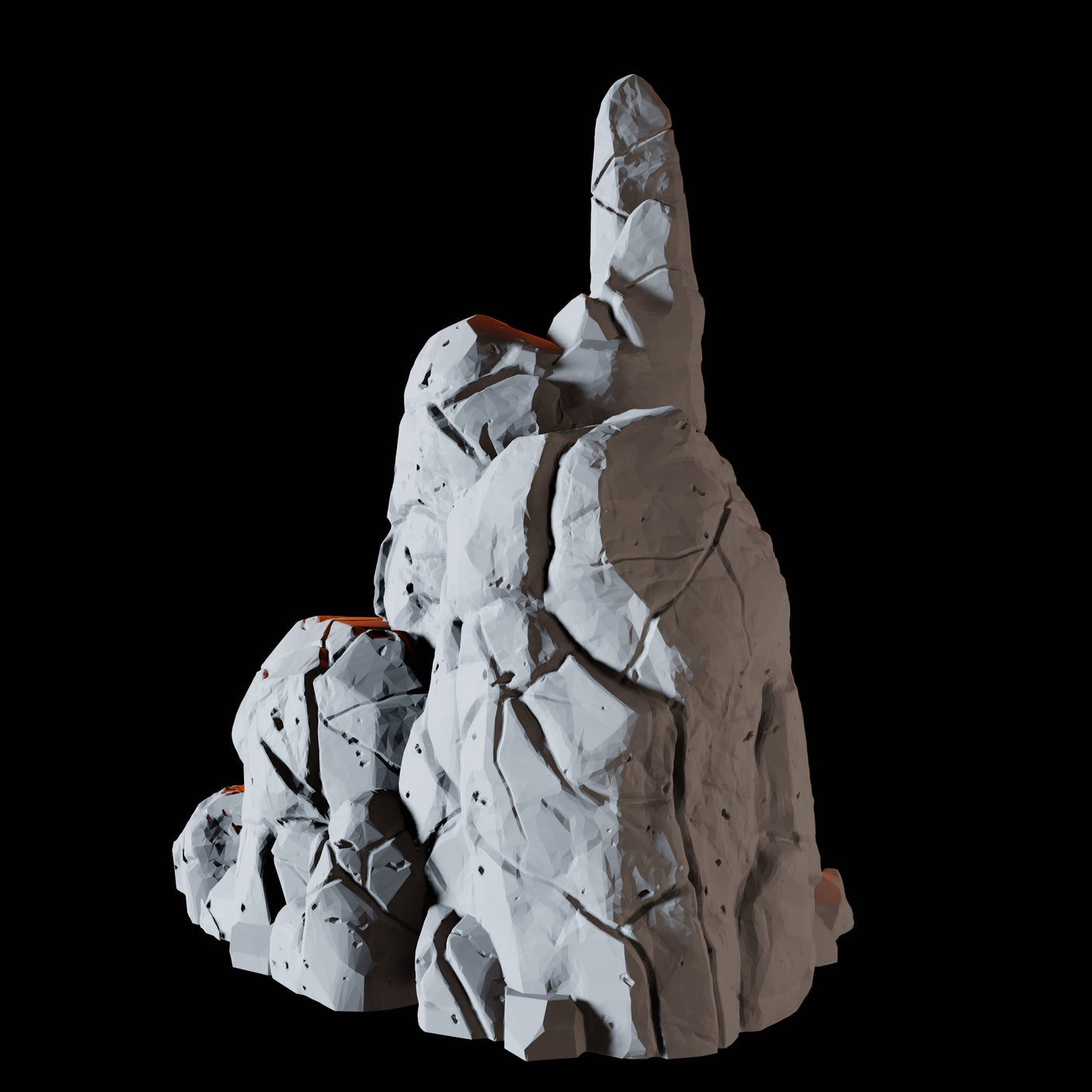 Rock Formation B Miniature for Dungeons and Dragons, Pathfinder or other TTRPGs