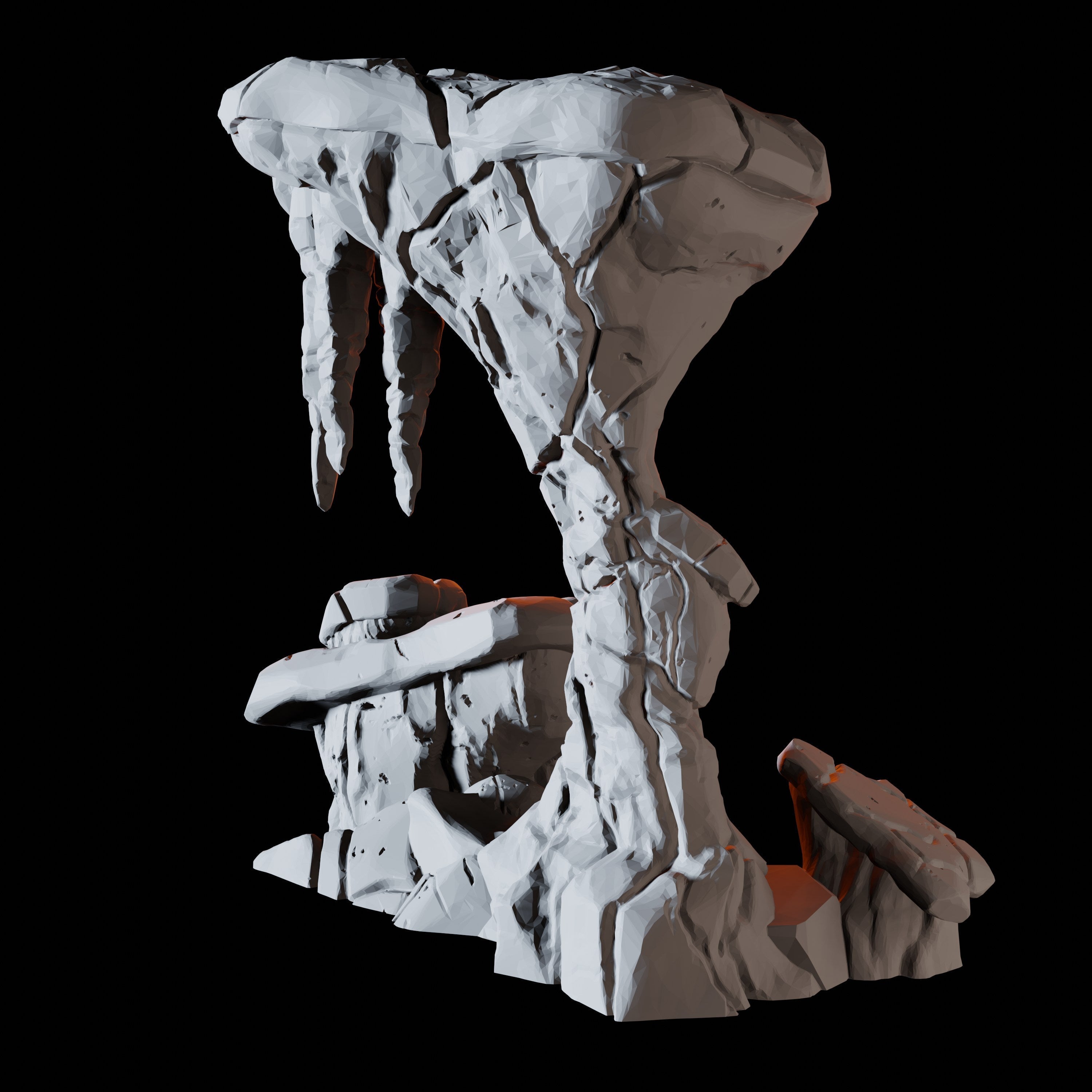 Rock Platform A - Cave Scatter Terrain Miniature for Dungeons and Dragons - Myth Forged