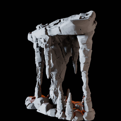 Rock Platform B Miniature for Dungeons and Dragons, Pathfinder or other TTRPGs