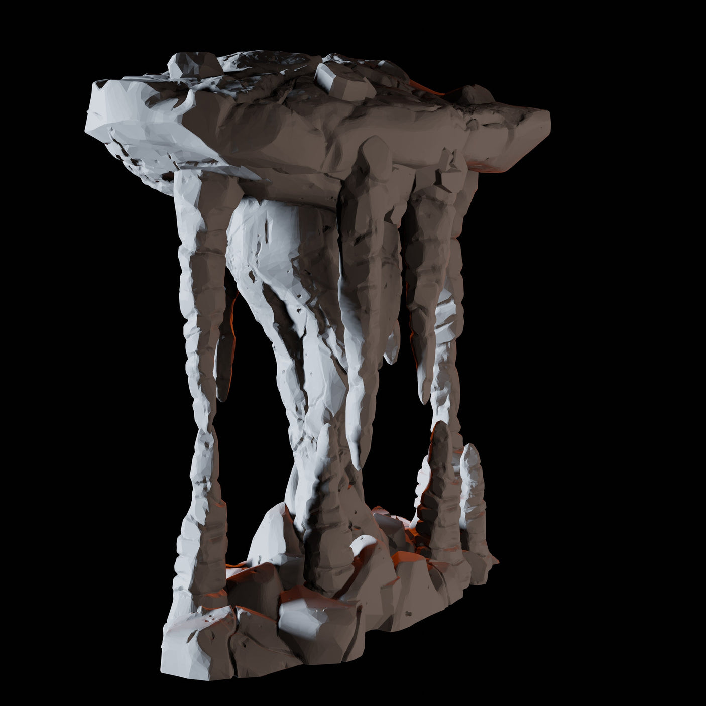 Rock Platform B Miniature for Dungeons and Dragons, Pathfinder or other TTRPGs