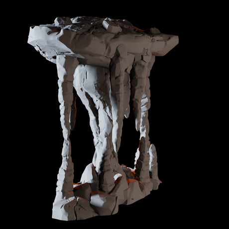 Rock Platform B Miniature for Dungeons and Dragons, Pathfinder or other TTRPGs