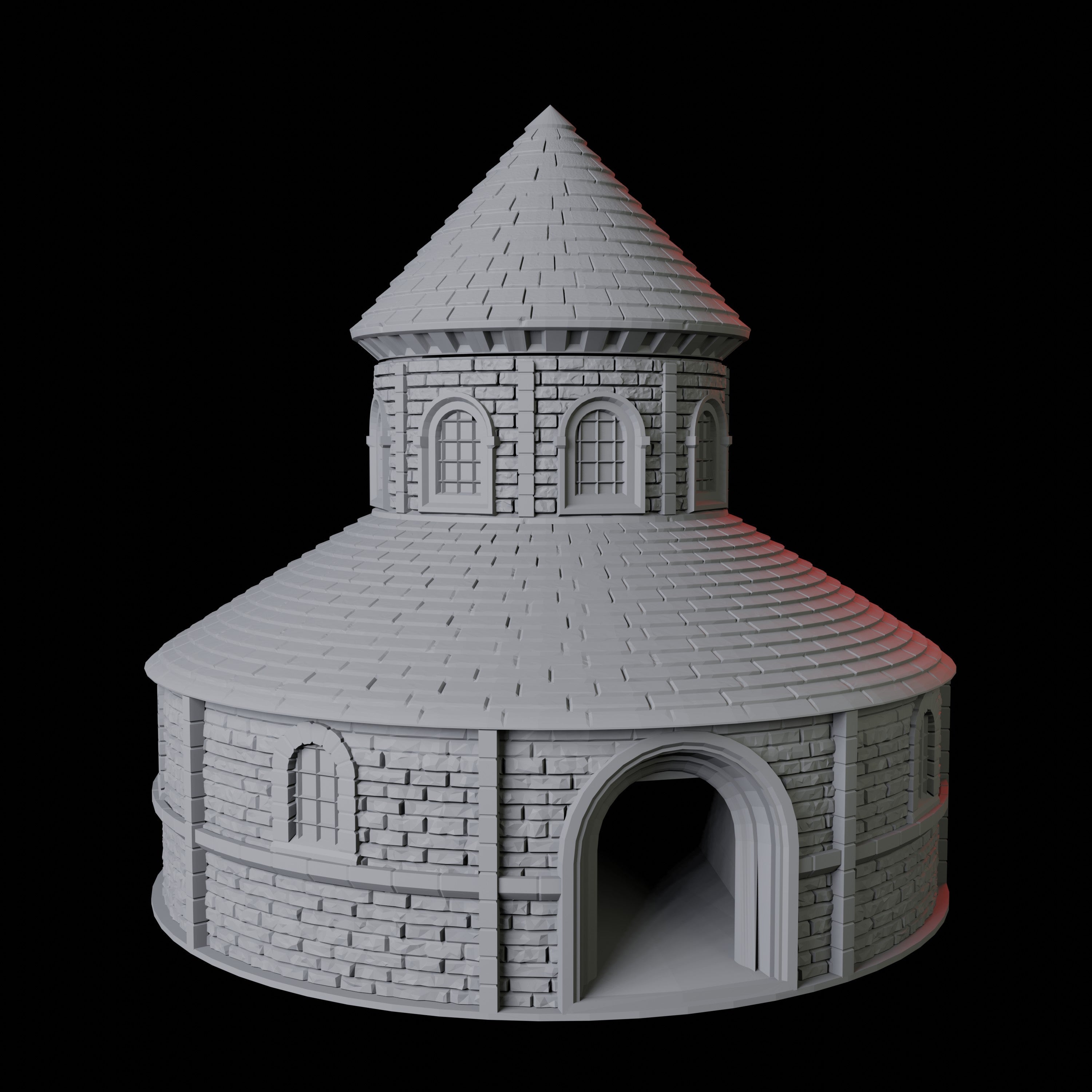 Round Church Dice Tower Miniature for Dungeons and Dragons