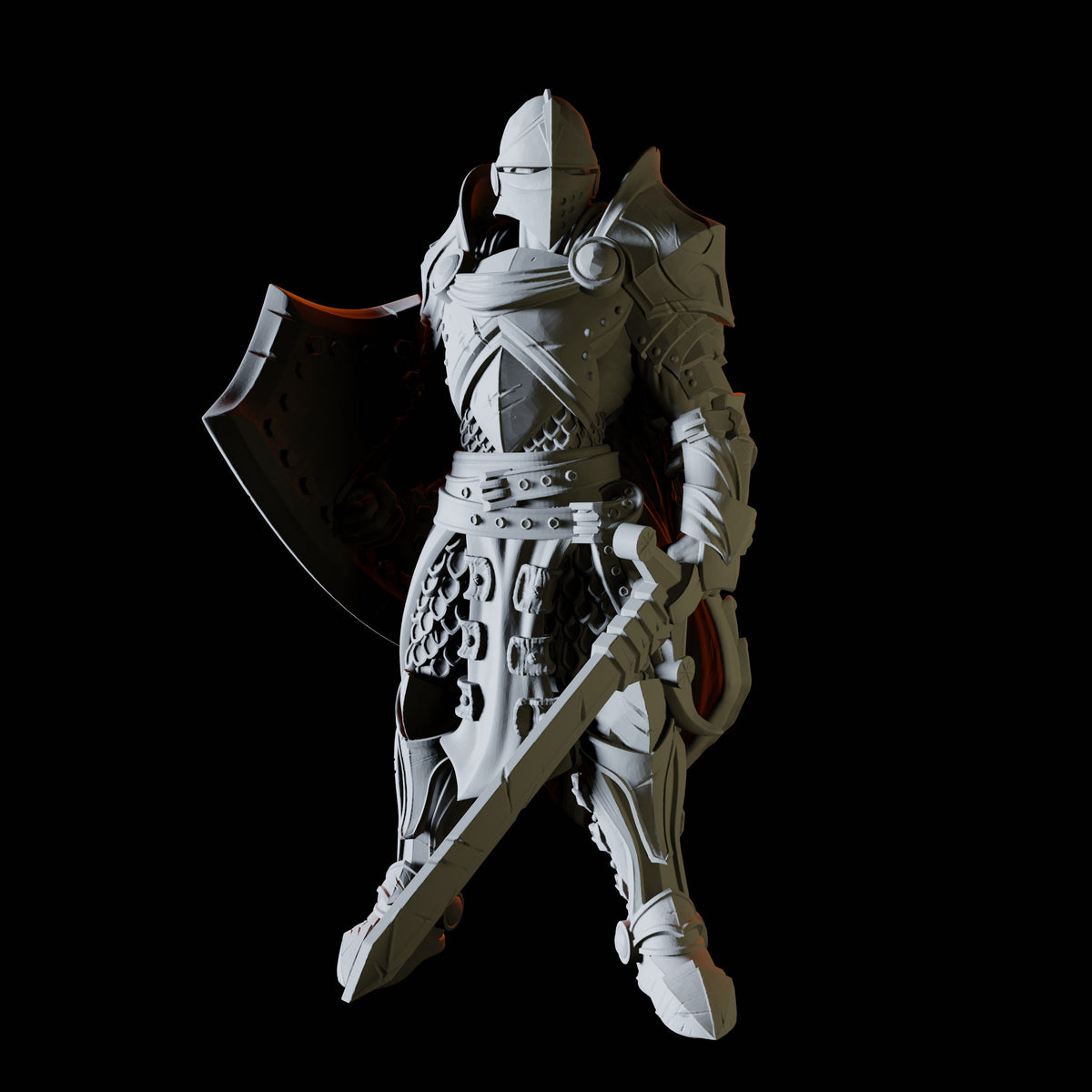 Royal Knight B Miniature for Dungeons and Dragons, Pathfinder or other TTRPGs
