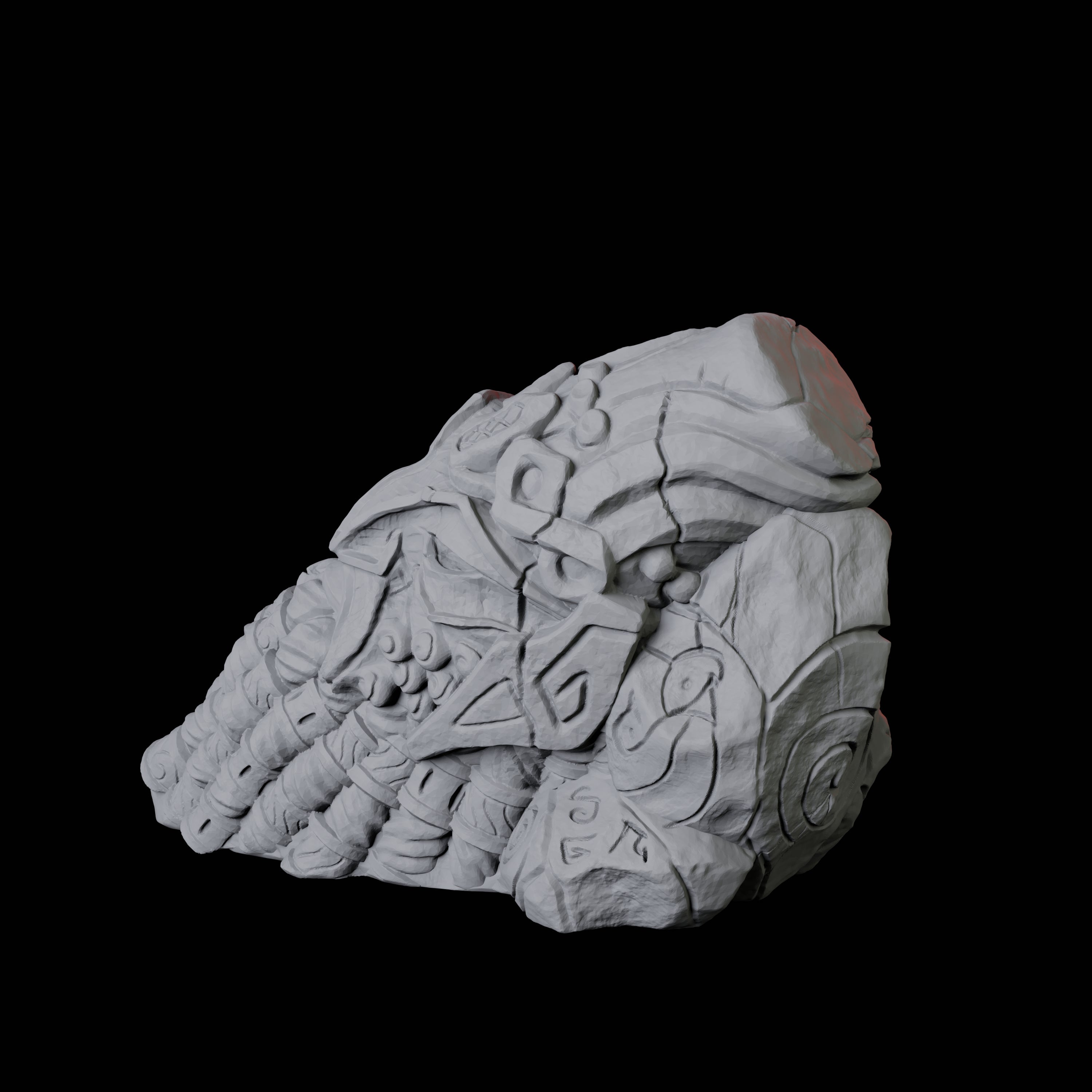 Ruined Gnome Statue Head Miniature for Dungeons and Dragons, Pathfinder or other TTRPGs