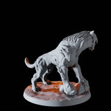 Sabre-Toothed Tiger A Miniature for Dungeons and Dragons, Pathfinder or other TTRPGs
