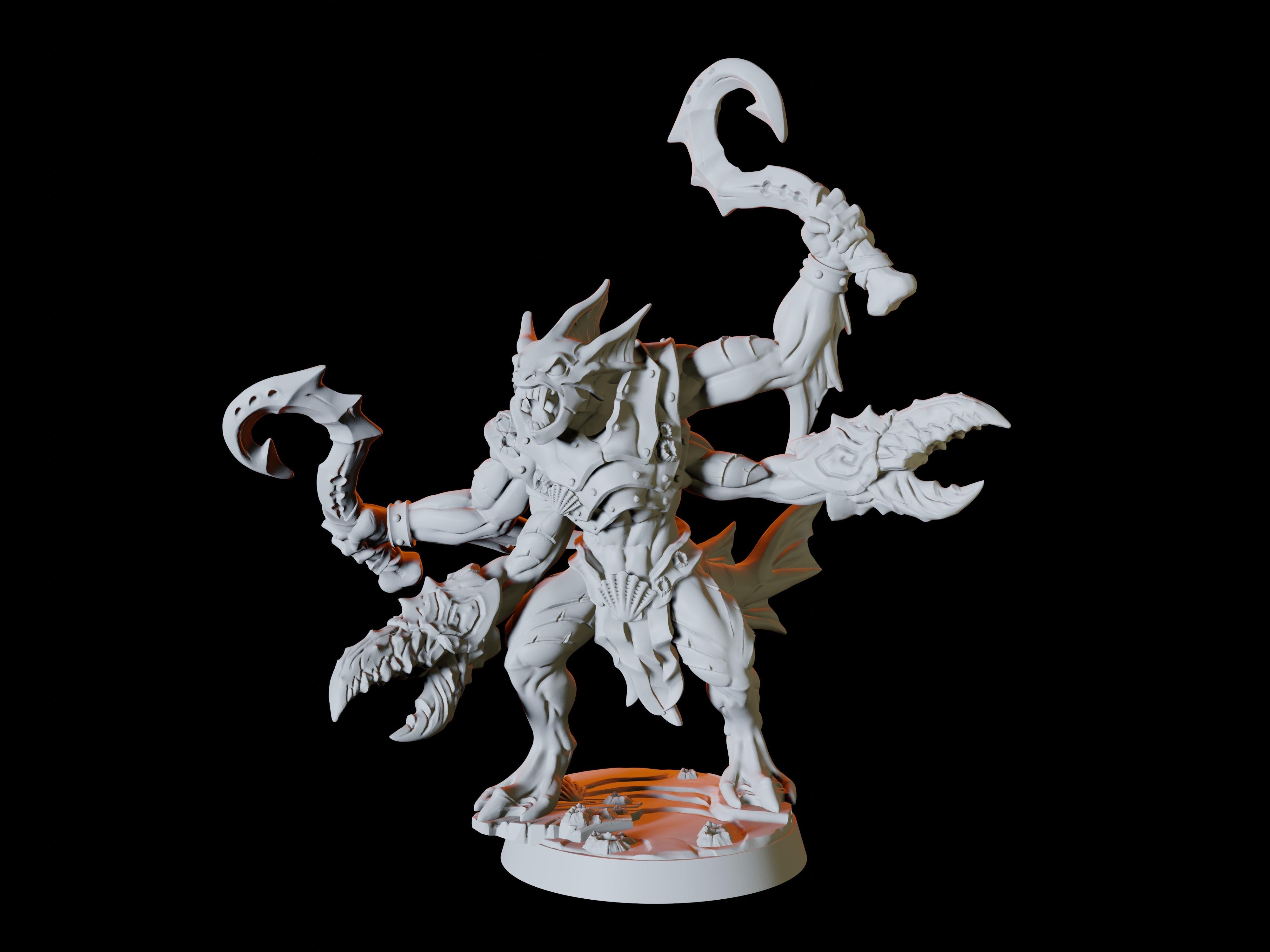 Six Sahuagin or Merrow Miniatures for Dungeons and Dragons - Myth Forged