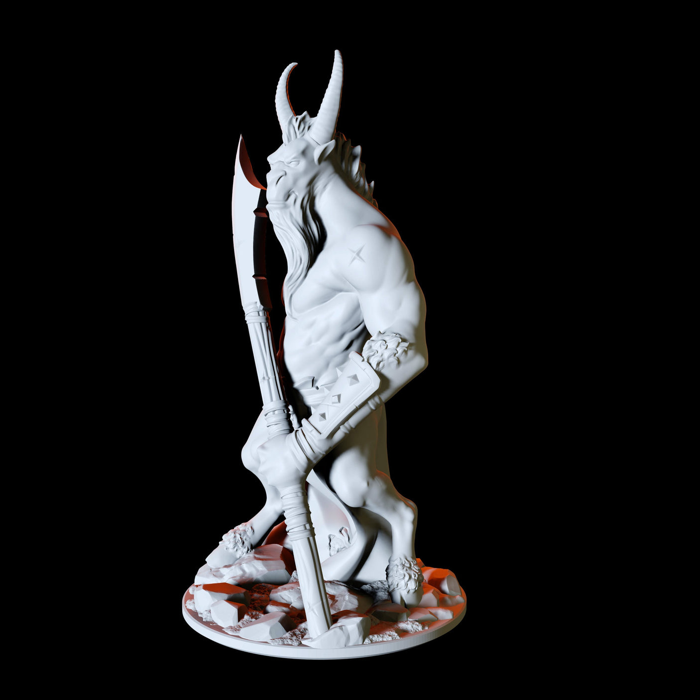 Satyr Hunter Miniature for Dungeons and Dragons, Pathfinder or other TTRPGs