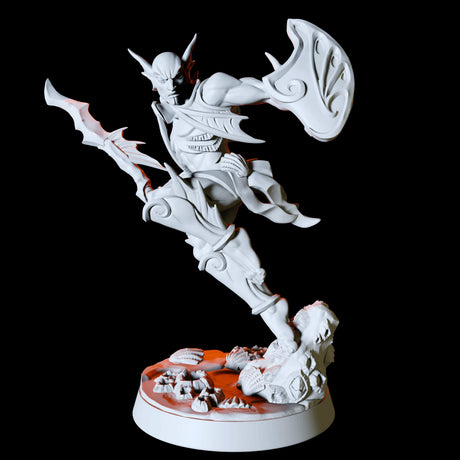 Sea Elf Army - Six Fighters Miniature for Dungeons and Dragons, Pathfinder or other TTRPGs