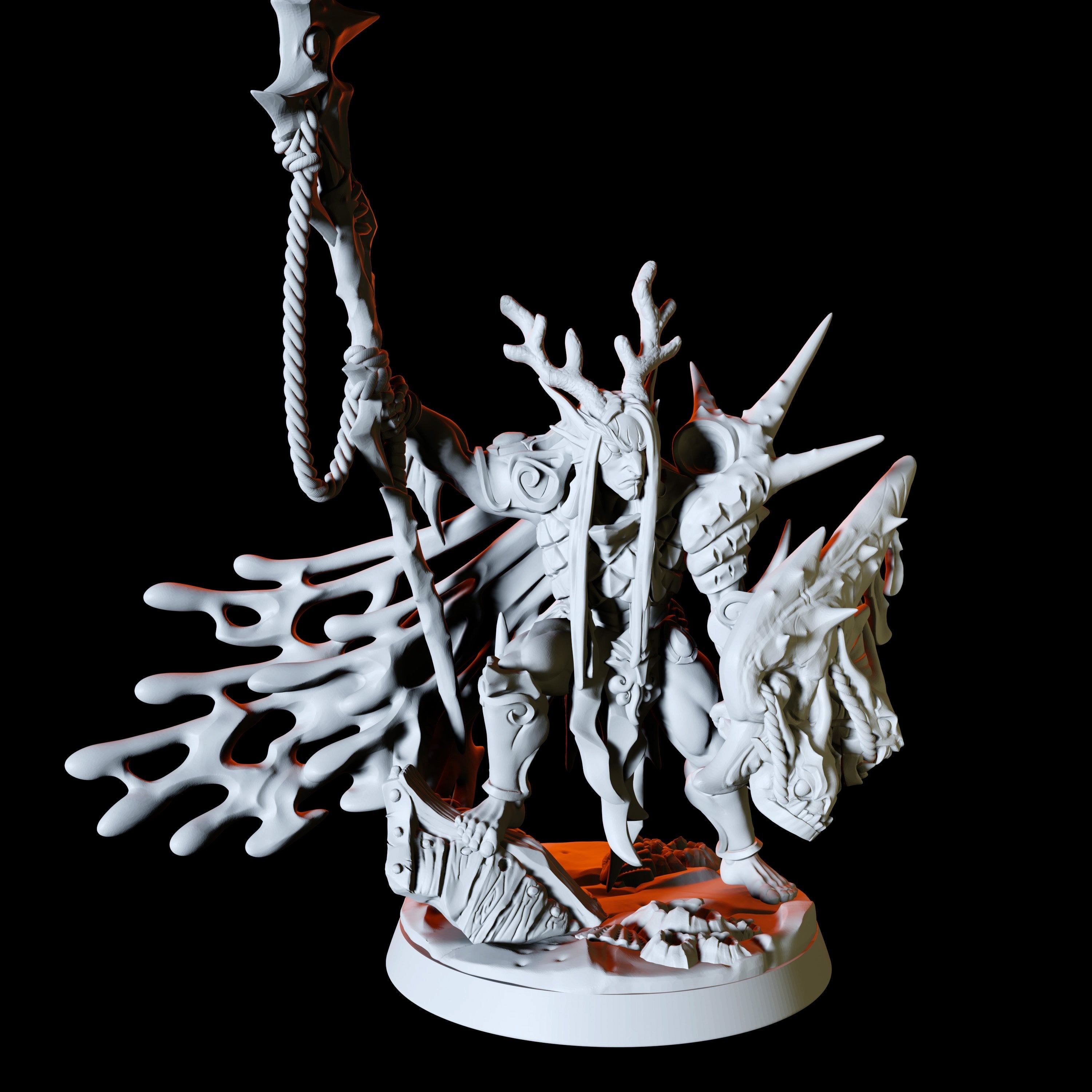 Sea Elf or Merfolk Druid Miniature for Dungeons and Dragons - Myth Forged