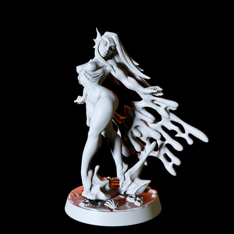 Sea Elf Pinup Miniature for Dungeons and Dragons, Pathfinder or other TTRPGs