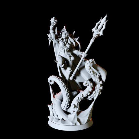 Sea Elf Queen Miniature for Dungeons and Dragons, Pathfinder or other TTRPGs